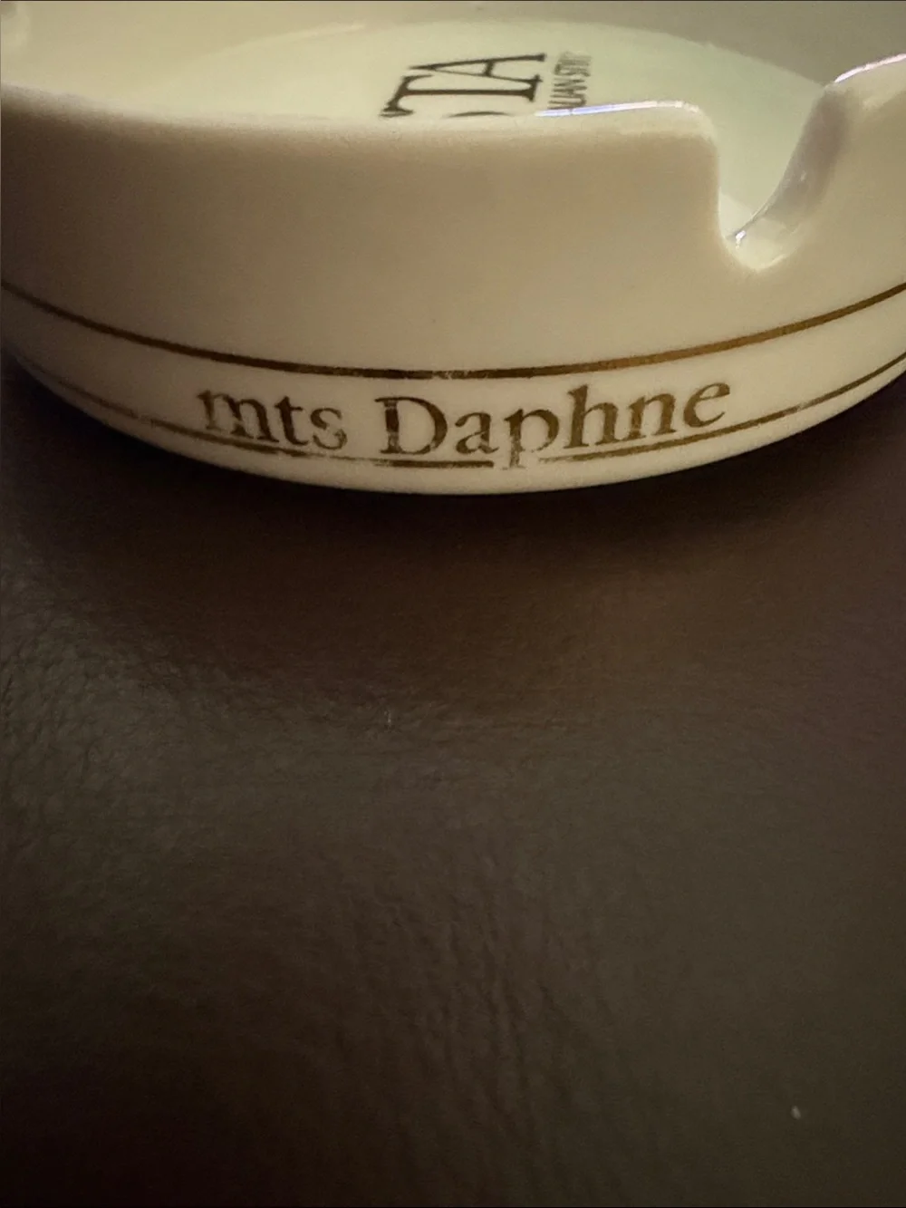 Vintage Costa Cruises Ceramic Ashtray SS Costa Riviera Carla Costa Daphne